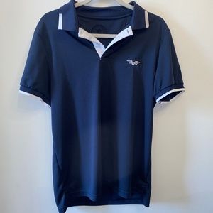 NWOT Albert Morris Navy with White Trim Polo